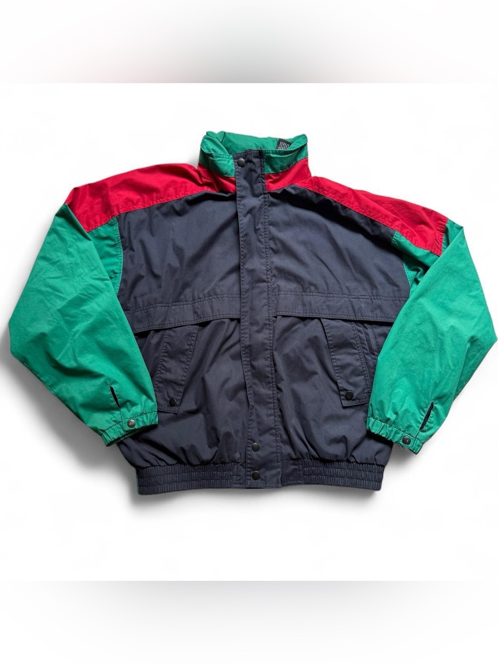 Vintage 90s Players by Van Heusen Colorblock Windbreaker Jacket L